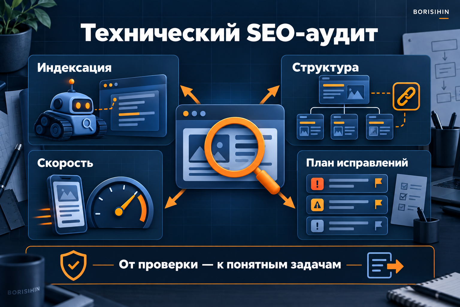 Технический SEO-аудит: индексация, структура, скорость и план исправлений